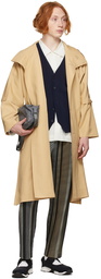 Homme Plissé Issey Miyake Khaki Press Coat