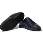 John Lobb - Levah Cap-Toe Leather Sneakers - Navy
