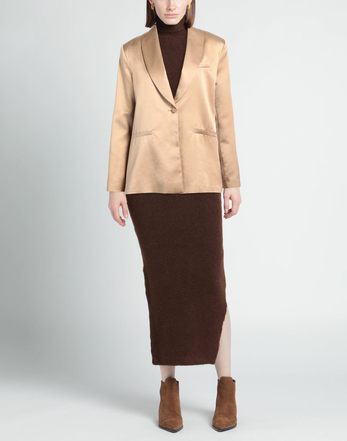 Jijil Womens Blazer in Camel