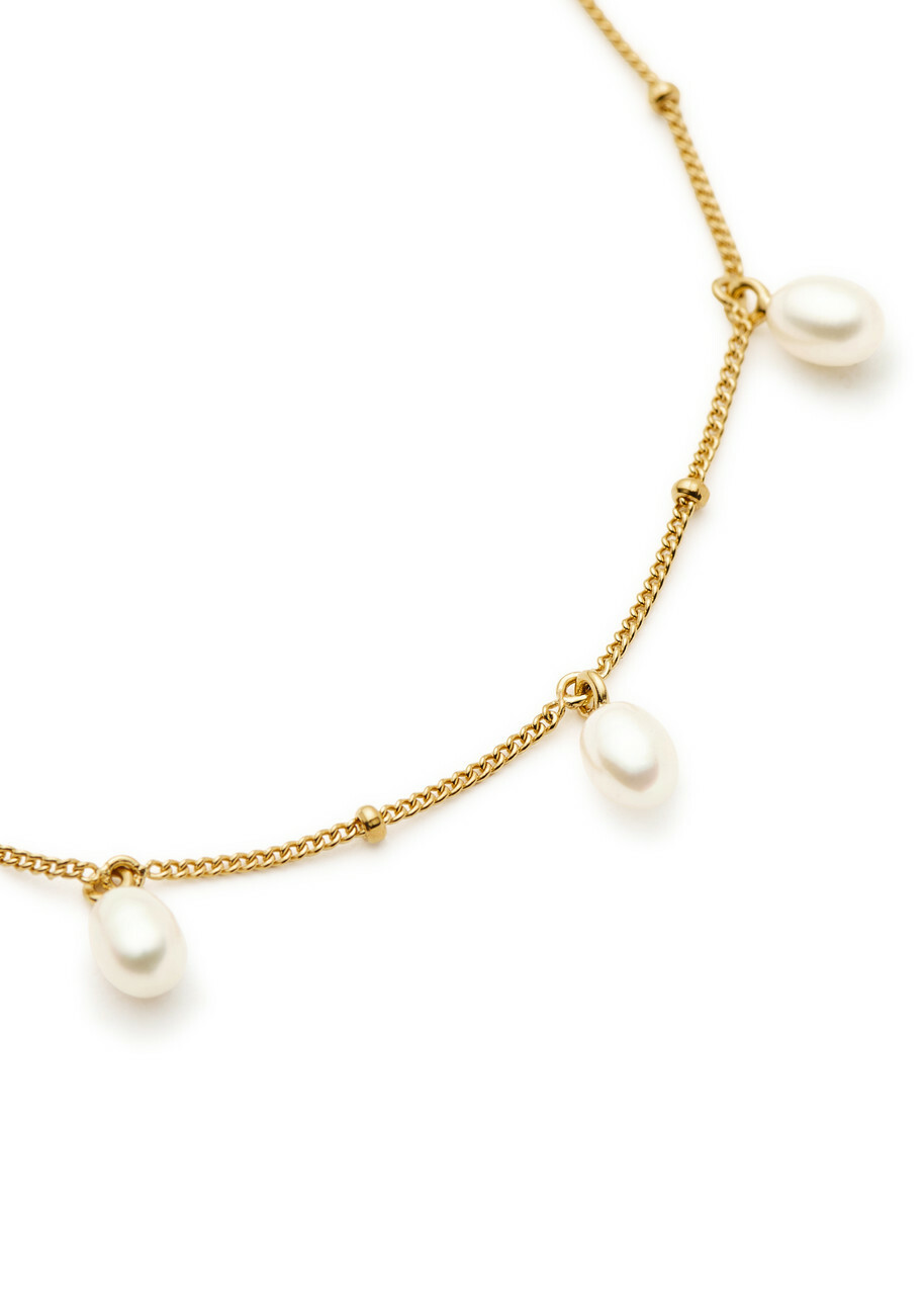 Missoma Pearl Baya 18k Gold-plated Charm Bracelet