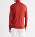 Mr P. - Merino Wool Rollneck Sweater - Orange