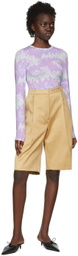 Rokh Purple Polyester T-Shirt