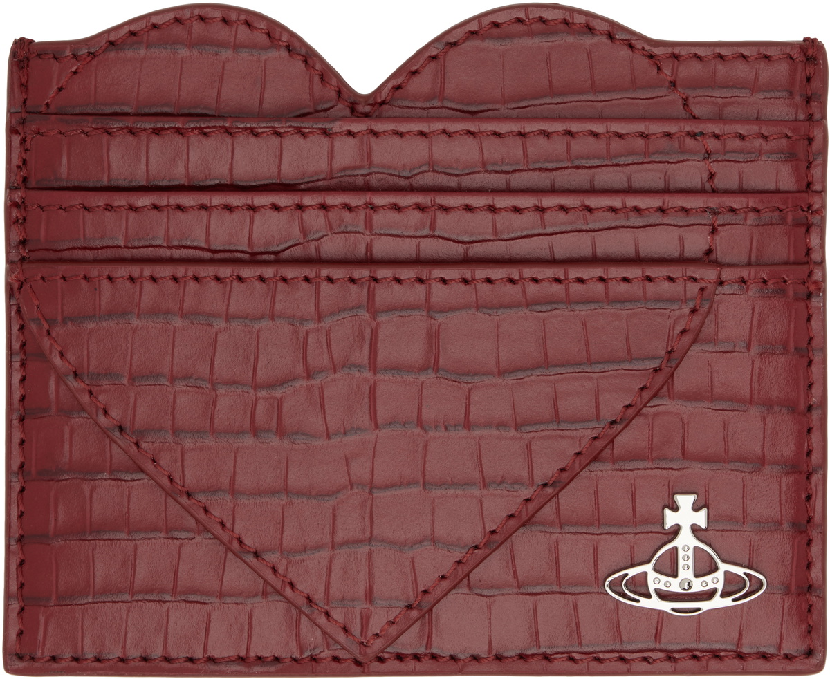 Vivienne Westwood Purple Re-Vegan Half Moon Card Holder