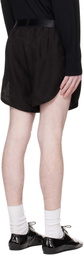 LGN Louis Gabriel Nouchi Black Jacquard Shorts