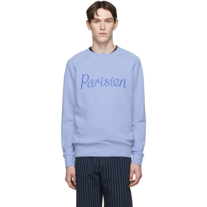 Photo: Maison Kitsune Blue Parisien Sweatshirt