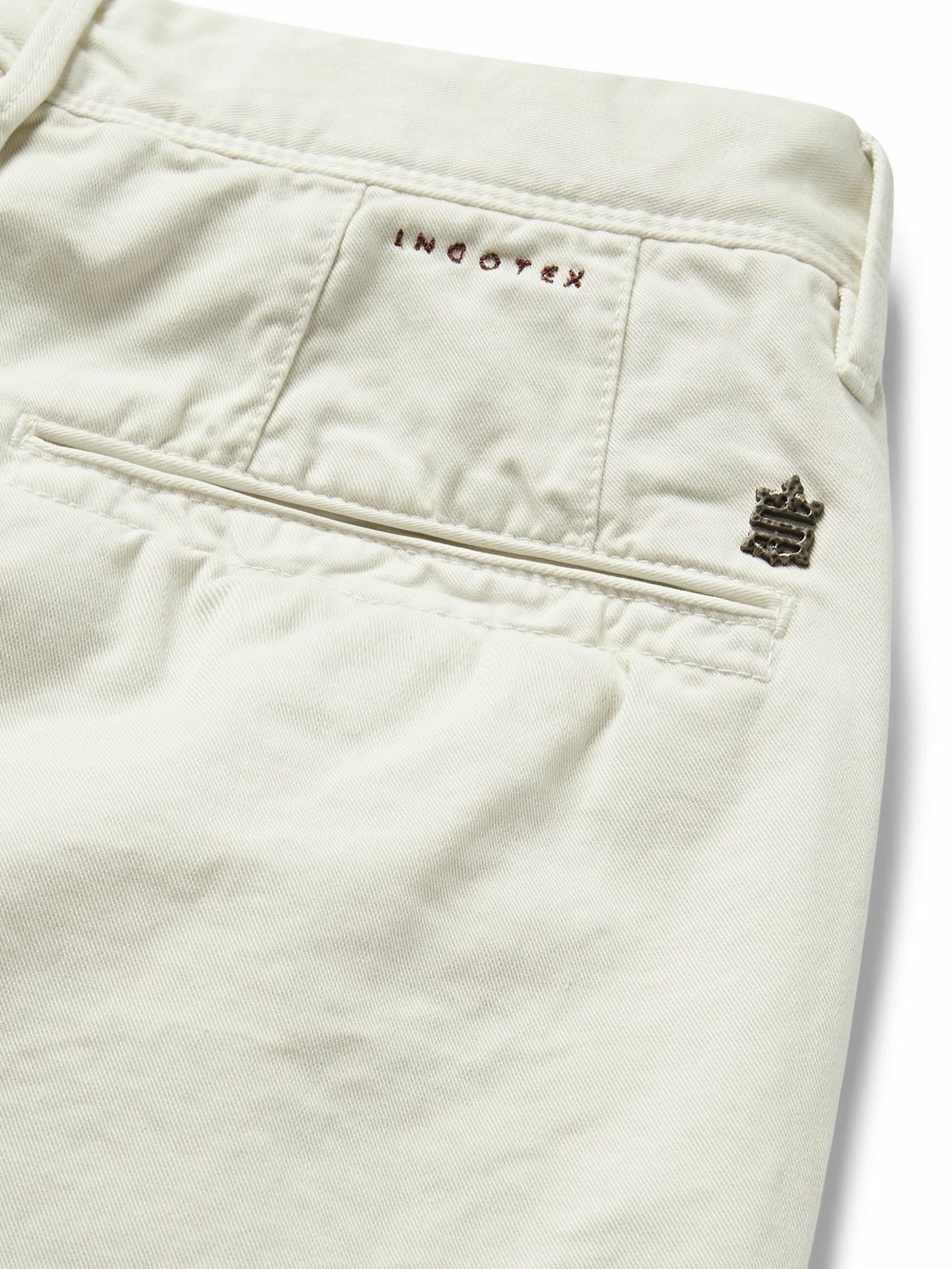 Incotex - Slim-Fit Cotton-Twill Chinos - Neutrals