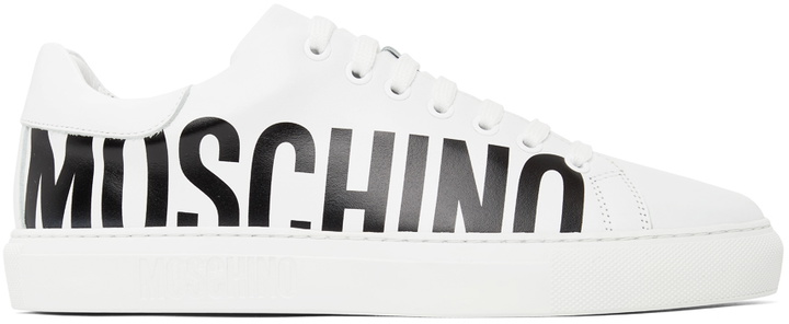 Photo: Moschino White Logo Sneakers