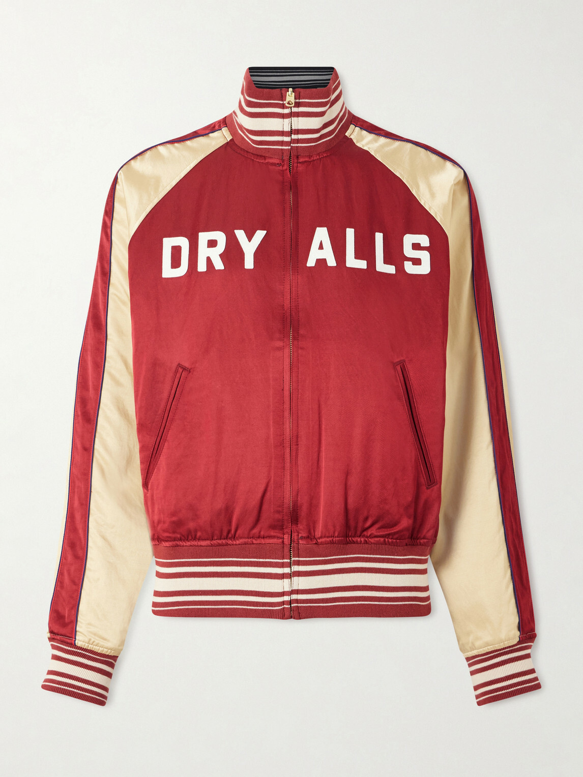 Human Made - Reversible Logo-Appliquéd Cotton-Blend Satin Bomber Jacket - Red