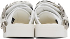 Toga Virilis White Suicoke Edition Moto Sandals