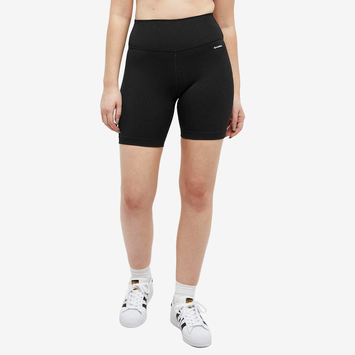 SPORTY & RICH WOMEN'S SERIF LOGO BIKER SHORTS main image 1