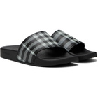 Burberry Black Check Slides
