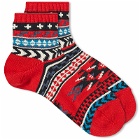 CHUP by Glen Clyde Company Muerto Quarter Length Sock in Red
