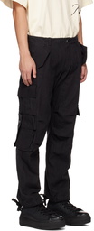 Rhude Black Paneled Cargo Pants