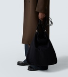 Dries Van Noten Leather-trimmed canvas shoulder bag