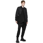 Julius Black Cotton Ripstop Bomber Jacket