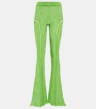 Roberta Einer Disco high-rise flared cotton pants