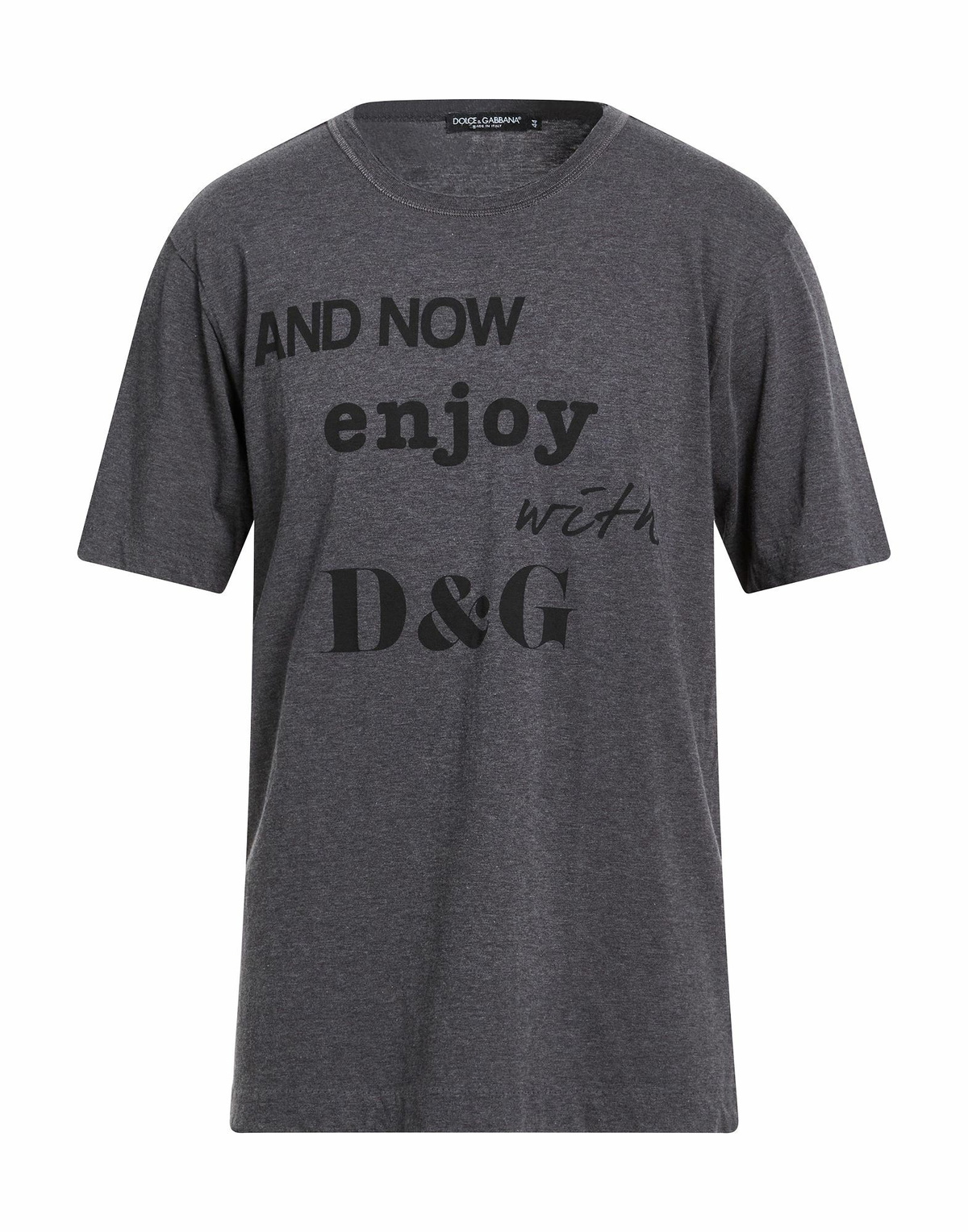 Dolce & gabbana Mens T-shirt Charcoal