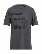 Dolce & gabbana Mens T-shirt Charcoal