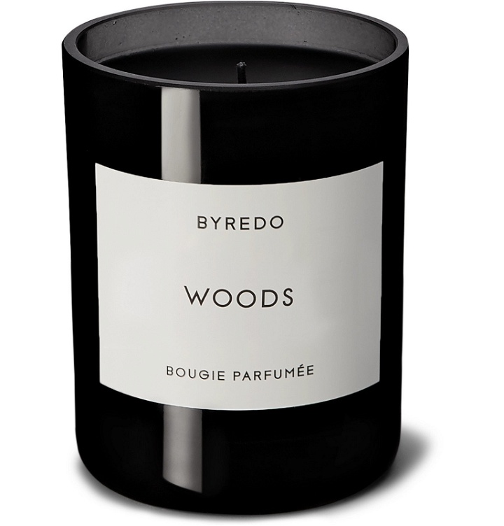 Photo: Byredo - Woods Scented Candle, 240g - Colorless