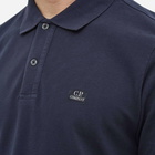 C.P. Company Men's Patch Logo Polo Shirt in Total Eclipse