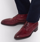 Edward Green - Galway Cap-Toe Suede Boots - Burgundy