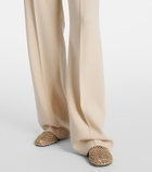 Loro Piana Belted linen and wool straight pants