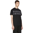 McQ Alexander McQueen Black Gothic Repeat Logo T-Shirt