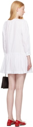 Sandy Liang White Delia Minidress