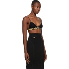 Versace Jeans Couture Black Lace Triangle Bra