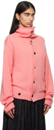 ADER error Pink Mohair Cardigan