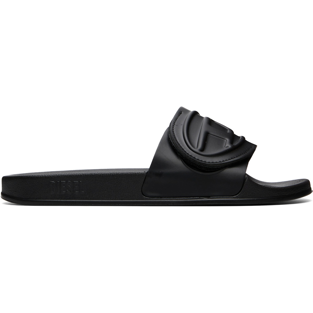 Diesel Black SA-Bloop Strap Pool Slides