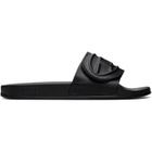 Diesel Black SA-Bloop Strap Pool Slides