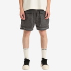 Cole Buxton Men's Cold Washed Cargo Short in Washed Black