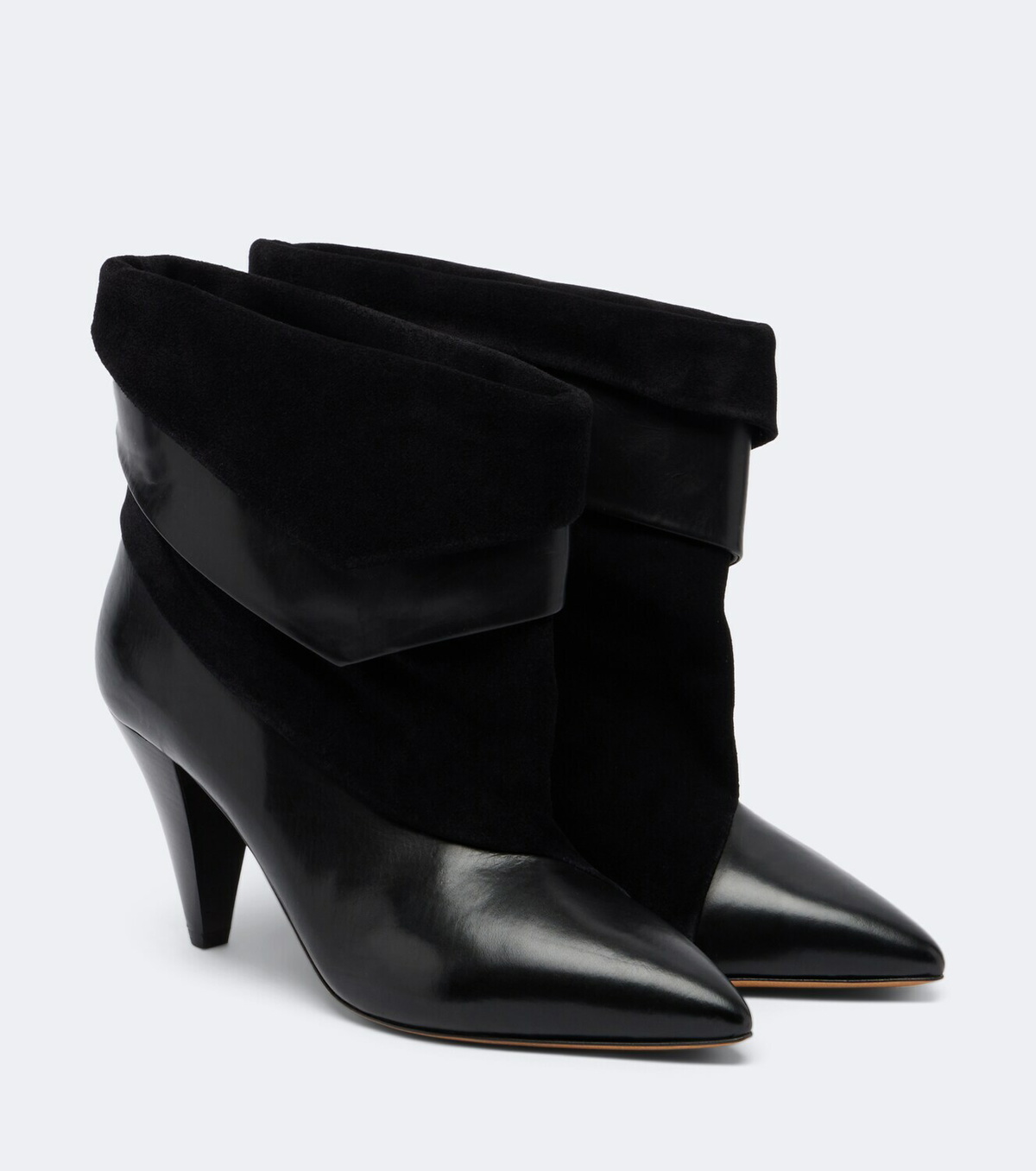 Isabel Marant Lyone leather and suede ankle boots