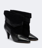 Isabel Marant Lyone leather and suede ankle boots