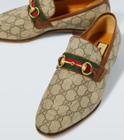 Gucci Horsebit GG canvas loafers