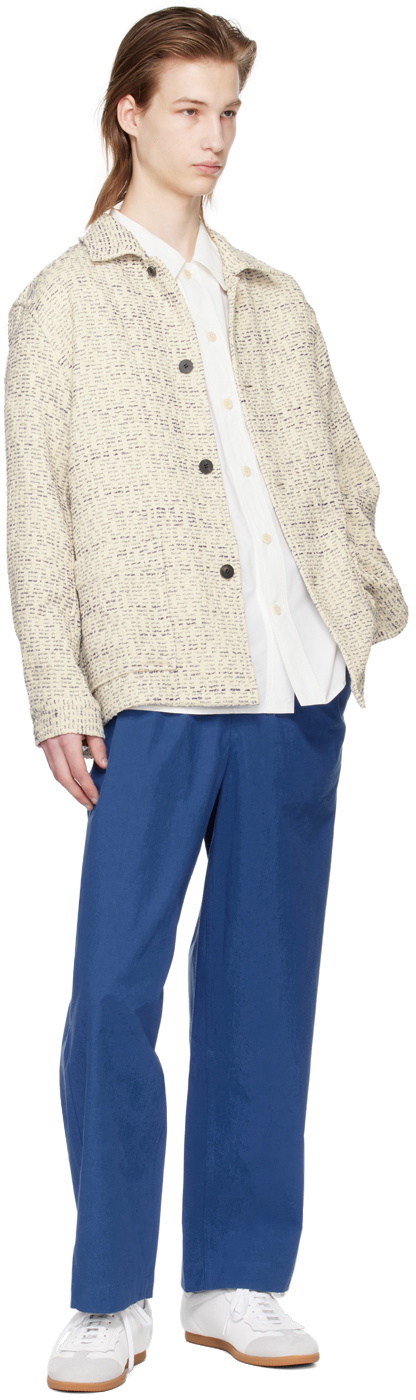DOCUMENT White Double Pocket Shirt