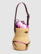 PUCCI Puccinella Straw & Twill Bag
