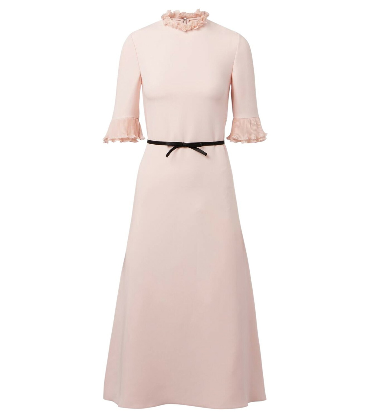 VALENTINO ワンピース Valentino cady midi dress514441 VALENTINO GARAVANI Cape-effect silk-cady midi dress | NET-A