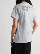 iggy - Printed Cotton-Jersey T-Shirt - Gray