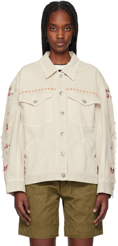Photo: Isabel Marant Etoile Beige Manona Denim Jacket