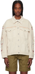 Isabel Marant Etoile Beige Manona Denim Jacket