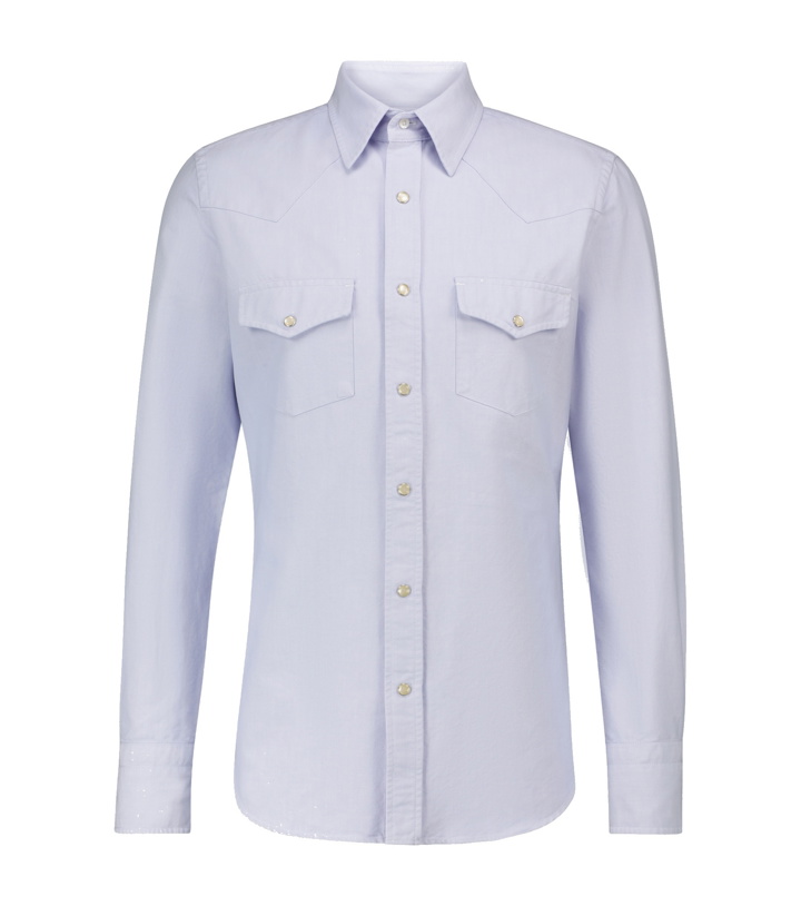 Photo: Tom Ford - Western long-sleeved cotton shirt