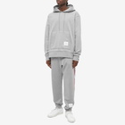 Thom Browne Men's Grosgrain Popover Hoody in Light Grey