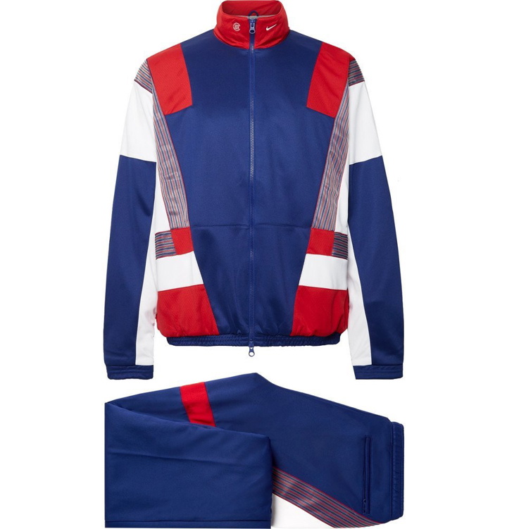 Photo: Nike - CLOT Colour-Block Mesh-Panelled Dri-FIT Tracksuit - Blue