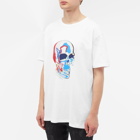 Alexander McQueen Men's Solarized Skull Print T-Shirt in White