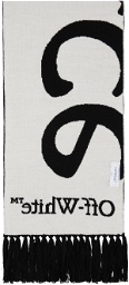 Off-White Black & White 'No Offence' Scarf
