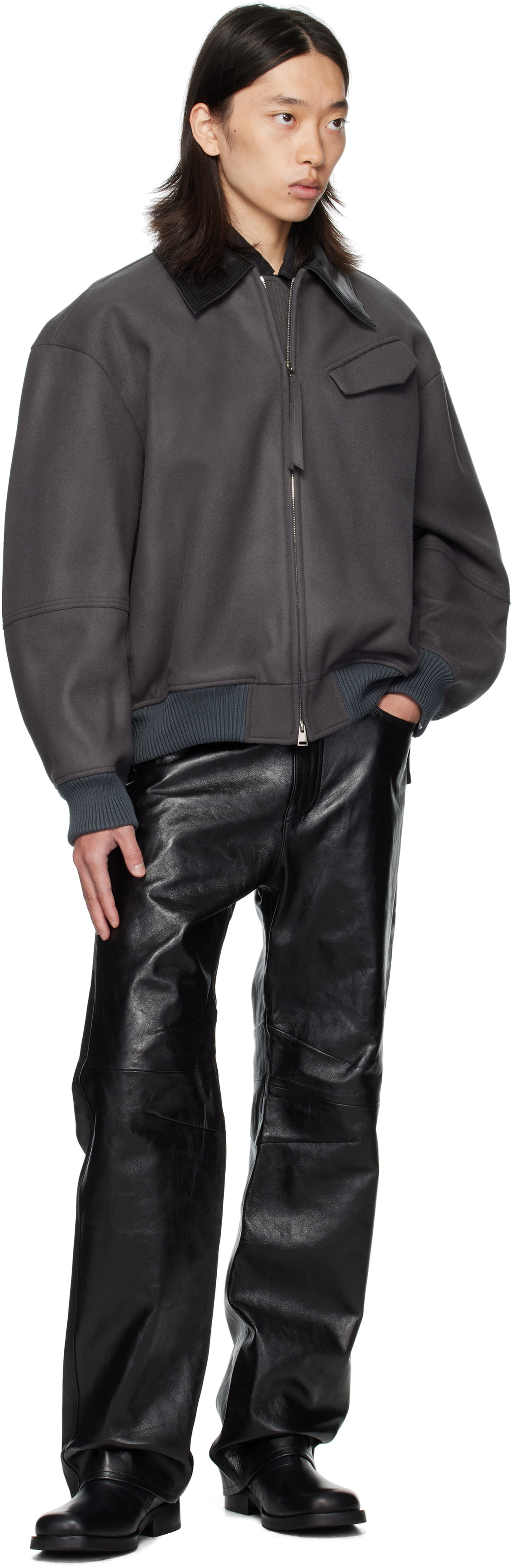 OUAT Gray Meta Blouson Jacket