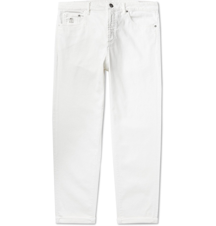 Photo: Brunello Cucinelli - Stretch-Denim Jeans - White