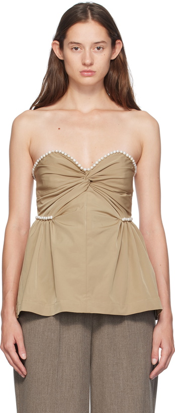 Photo: Kika Vargas Beige Hebe Top